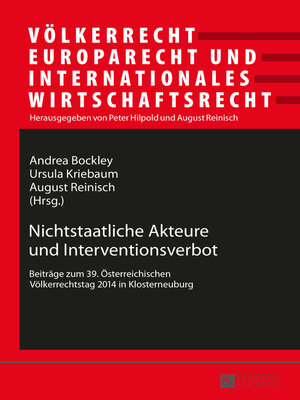 cover image of Nichtstaatliche Akteure und Interventionsverbot